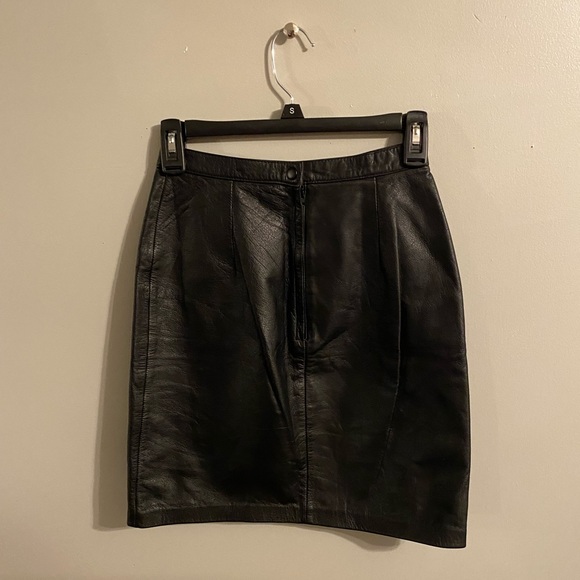 Concepts Dresses & Skirts - Black Mini Leather Skirt